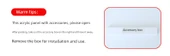 Akrilik Şeffaf Fotoğraf Çerçevesi - 12 inç Eğimli Düzlem (Model 2) - 6