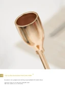 Metal Düğün Mumluğu - Siyah - Orta Boy - Dumansız Mumlu - 5