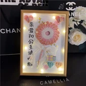 DIY Yaratıcı Fotoğraf Çerçevesi Lolipop Seti - Prens Şeker A - Çanta ve Lamba Dahil - 3