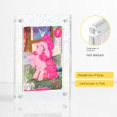 Manyetik Mini Fotoğraf Kartı Standı - Renkli Tekli - 6.5x9cm - 1
