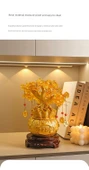 Reçine Para Ağacı Pachira Macrocarpa Dekorasyonu - Büyük Şans Ağacı Süsü + Taban - 8