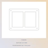 Manyetik Mini Fotoğraf Kartı Standı - 2 Parçalı (Braketli) - 6.5x9cm - 1
