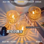 Kristal Cam Mumluk - Şeffaf Mum Kabı [Üçlü Paket] - 1