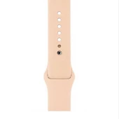 Gpack Apple Watch 44mm Kılıf Silikon Kordon Düz Renkli KRD 11 - 1