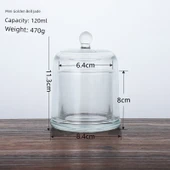 DIY Aromaterapi Mum Kristal Difüzör Cam Bardak - Altın Çan Reçel Mini 120ml - 1