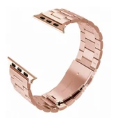 Gpack Apple Watch 44 mm Kılıf Metal Sıralı Kordon - 1