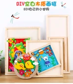 DIY Ahşap Resim Çerçevesi - Açık Gri Derin Oyuklu 15*20cm - 7