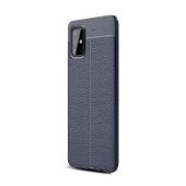 Gpack Samsung Galaxy A51 Kılıf Niss Silikon Deri GörünümlüNano Glass - 4