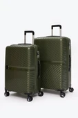 Elatae Exclusive Pro Polipropilen Kırılmaz 2'li Valiz Seti Büyük Boy - Orta Boy Haki 5239 thumbnail 1