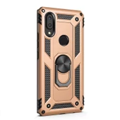 Gpack Samsung Galaxy A20 Kılıf Vega Standlı Yüzüklü MıknatıslıNano Glass thumbnail 5