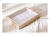 İskandinav Ahşap Fotoğraf Çerçevesi - 6 inç Pleksiglasız - 9158 Ahşap Desenli Beyaz - 5