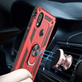 Gpack Huawei Nova 5t Kılıf Vega Standlı Yüzüklü MıknatıslıNano Glass - 3