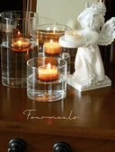 Aromaterapi Orta Boy Cam Mumluk - 2 Tealight Mumlu - 4