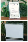 Şeffaf Akrilik Fotoğraf Çerçevesi - 8 inç (15.2x20.3cm) - Masa Dekorasyonlu - 12