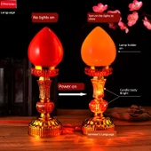 LED Çift Amaçlı Wangcai Elektrikli Mumluk - 24cm - 3