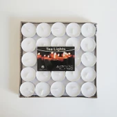 Yuvarlak Mumlu Cam Lale Mumluk - 50'li Paket - 1