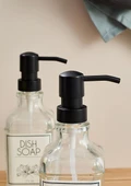 Lozione 2’li Mutfak Sıvı Sabunluk Seti - Bambu Stantlı Sıvı Sabunluk Takımı - 2x500 ML - 4