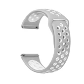 Gpack HONOR Watch Magic 2 46mm Kordon Delikli Çift Renk Silikon - 5