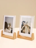 Yatay Kayın Ahşap 5 inç Fotoğraf Çerçevesi - 6