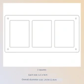 Manyetik Mini Fotoğraf Kartı Standı - 3 Parçalı (Braketli) - 6.5x9cm - 1