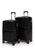 Elatae Exclusive Pro Polipropilen Kırılmaz 2'li Valiz Seti Büyük Boy - Orta Boy Siyah 5239 thumbnail 1