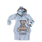 Arinya Kız Cocuk Kapüşonlu Tarz Elbise Ful Nakışlı - 1