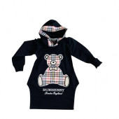 Arinya Kız Cocuk Kapüşonlu Tarz Elbise Ful Nakışlı - 2