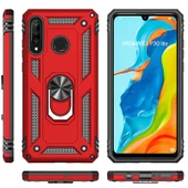 Gpack Huawei P40 Lite E Kılıf Vega Standlı Yüzüklü MıknatıslıNano Glass thumbnail 4