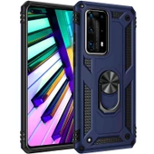 Gpack Huawei P40 Pro Kılıf Tank Koruma Vega Standlı Yüzüklü Mıknatıslı - 7