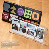 Instax Polaroid Fotoğraf Çerçevesi - [Mini Dört] Şeffaf - 1
