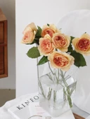 Akrilik Çiçek Tüpü - Büyük Boy Yuvarlak Yüksek Şeffaf - 38cm thumbnail 4