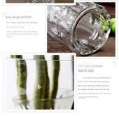 İskandinav Cam Vazo - Bambu Desenli - 1540 (Sınıf I) thumbnail 8