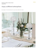 Kristal Cam Mumluk Altın S + M + L (İki Set) - 11