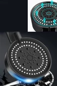 Raion Lüx Mat Siyah 5 Fonksiyonlu Sağlam Yapılı Kaliteli Banyo Duş Başlığı Kaliteli Duş Telefonu thumbnail 3