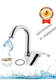 5 Yıl Garantili Baston Boru Mutfak Evye Bataryası 2 Yollu Çift Su Girişli thumbnail 2