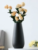 Modern Beyaz Seramik Vazo - White Spin Beyaz Model 2 - 5