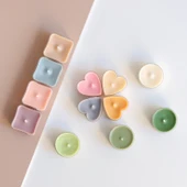 DIY Tealight Mum Plastik Wax Bardak - Kare - 2'li Paket - 8