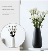 Modern Beyaz Seramik Vazo - White Spin Beyaz Model 2 - 10