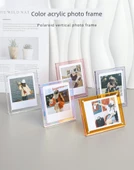 Akrilik Polaroid Fotoğraf Çerçevesi - Tamamen Şeffaf - Mini 3 inç - 7