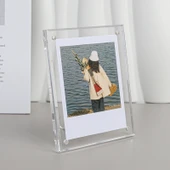 Akrilik Polaroid Fotoğraf Çerçevesi - Tamamen Şeffaf - Mini 3 inç - 1