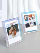 Akrilik Polaroid Fotoğraf Çerçevesi - Lazer Renkli - Mini 3 inç - 2
