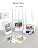 Akrilik Polaroid Fotoğraf Çerçevesi - Tamamen Şeffaf - Mini 3 inç - 12