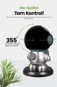 Electron  Wi-Fi Akıllı Güvenlik Kamerası Gece Görüşlü, 355° Hareket Takipli , SD Kart ve Bulut Destekli thumbnail 1