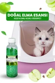 Electron  Kedi Kumu Kokusu, Koku Giderici Granül, Elma Ferahlatıcı Etkili, Kokusuz Tuvalet Için, 250ml thumbnail 3