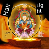 Tantra Maha Cundi Bodhisattva Kristal Masa Süsü - Mavi Taban - Büyük Boy - 8