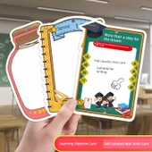 Sınıf İçi İlham Verici Hedef Duvar Stickerları - [20] İstediğin Gibi +20 Püskül +20 m Kurdele +2 Yapışkan Kanca - 2