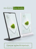 Akrilik Poster Çerçeve Standı - Düz Dikey Beyaz A4 - 2