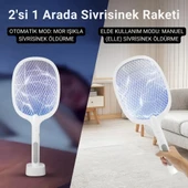 Polham 1200mAh Şarjlı 3000V Süper Güçlü Sivrisinek Öldürücü, 2in1 Taşınabilir ve Standlı Sinek Öldürücü - 4