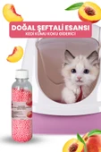 Electron  Kedi Kumu Kokusu, Koku Giderici Granül, Şeftali Ferahlatıcı Etkili, Kokusuz Tuvalet Için, 250ml thumbnail 3