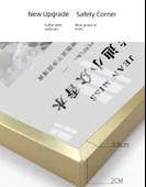 Alüminyum Alaşımlı Dar Kenar 60x90 Poster Çerçevesi - Siyah Köşe Korumalı thumbnail 9